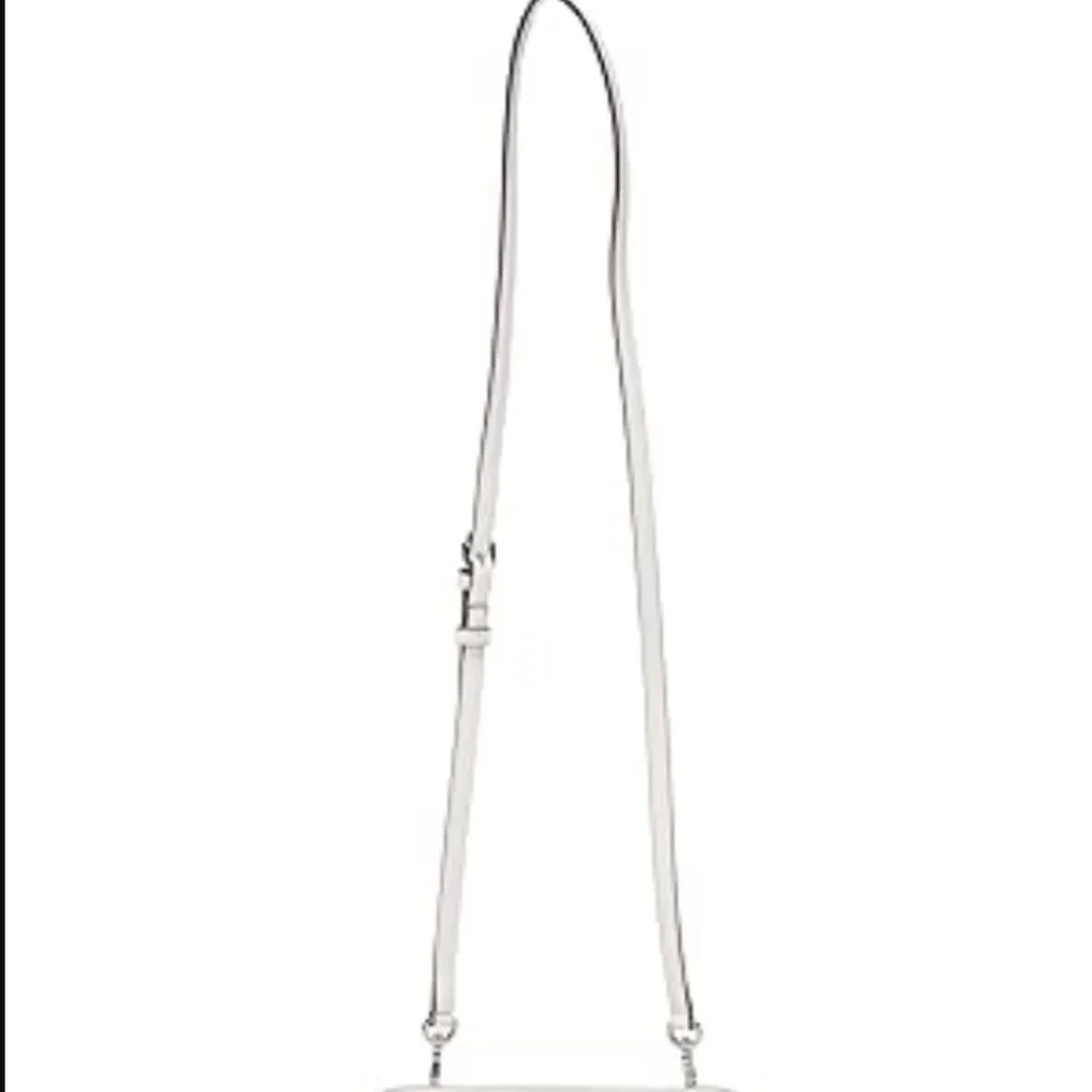 Karl Lagerfeld Paris Maybelle Crossbody Wallet Art Deco Logo White